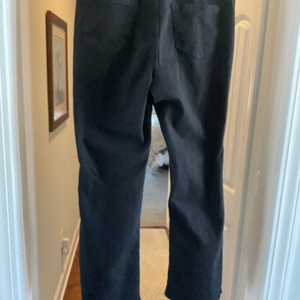 D. Black Size 16 Boot Leg cut Jeans